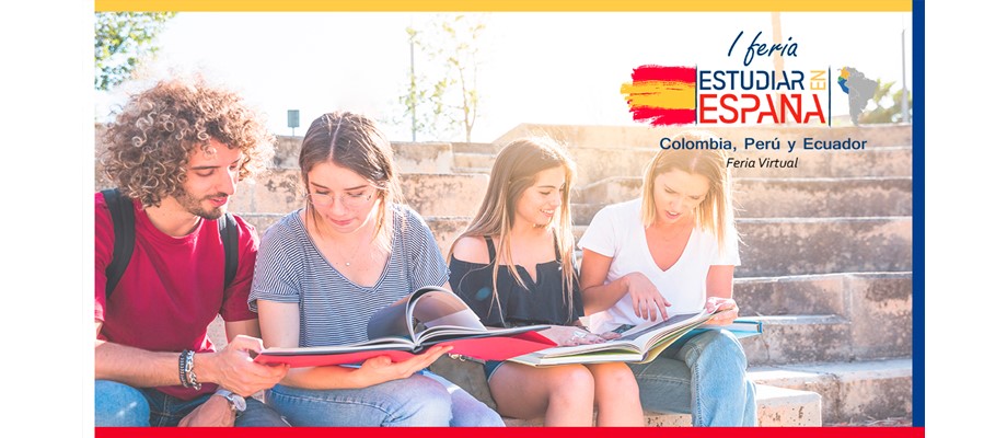 Invitación a participar en la I Feria virtual “Estudiar en España”, que se llevará a cabo los días 29 y 30 de septiembre