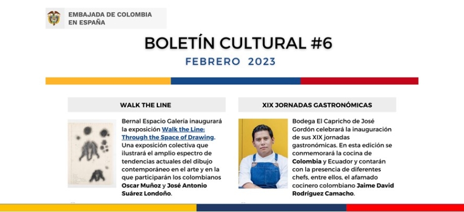 Boletín Cultural de febrero de 2023 de la Embajada de Colombia en España
