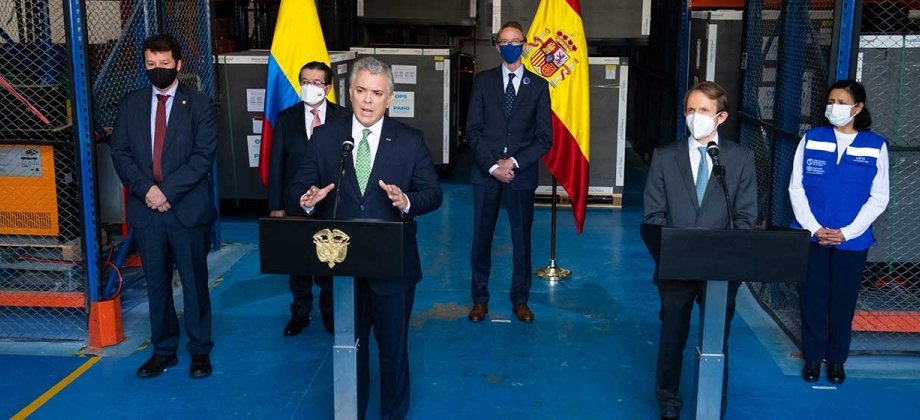 España apoya a Colombia con más de un millón de vacunas contra el COVID-19