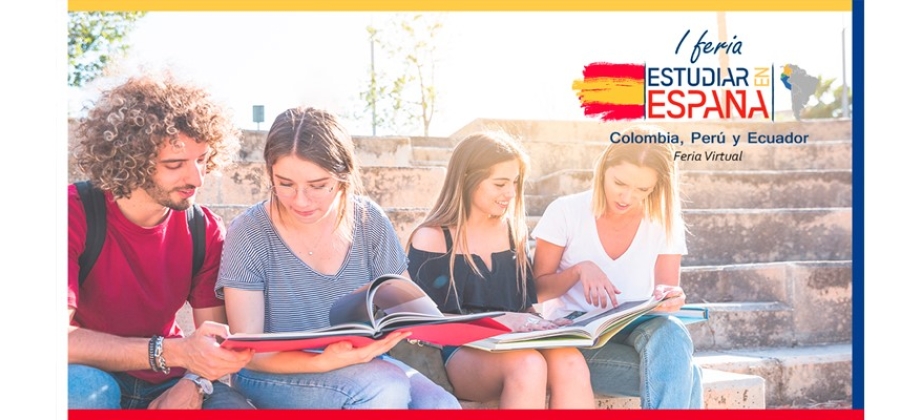 Invitación a participar en la I Feria virtual “Estudiar en España”, que se llevará a cabo los días 29 y 30 de septiembre