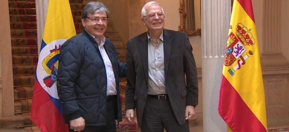 Cancilleres de Colombia y España, Carlos Holmes Trujillo y Josep Borrell, dialogaron sobre la situación en Venezuela y los resultados de la reunión del Grupo de Lima