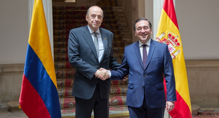 Colombia y España estrechan lazos de cooperación bilateral y multilateral con encuentro de Cancilleres