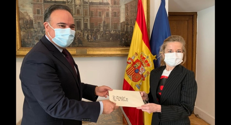 Embajador Luis Guillermo Plata presentó copia de cartas credenciales ante el Ministerio de Asuntos Exteriores, Unión Europea y Cooperación de España