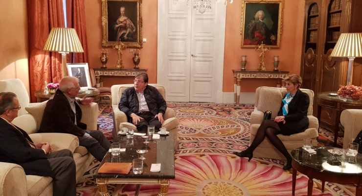 Canciller promovió el apoyo al Presidente de Venezuela, Juan Guaidó, en la reunión que sostuvo con su homólogo de España